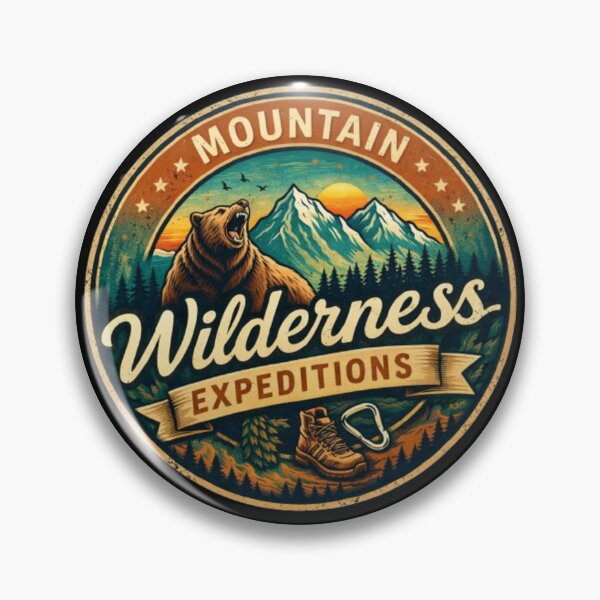 Item preview, Mountain Wilderness Expeditions – Adventure Emblem designed and sold by Dogandesighn.