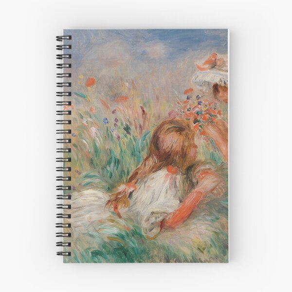 Item preview, Girls in the Grass Arranging a Bouquet by Pierre-Auguste Renoir: Fine Art Poster designed and sold by artofuniverse.