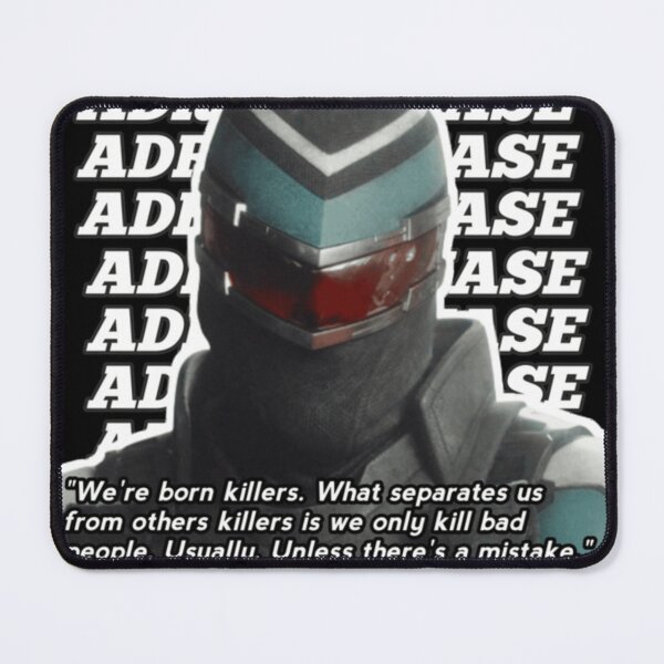 Item preview, Vigilante Peacemaker Adrian Chase Helmet Quote Art designed and sold by todjimudu.