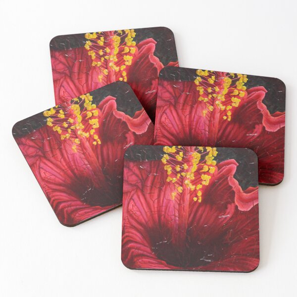 Item preview, Fiery red hibiscus designed and sold by Ginette Ash.