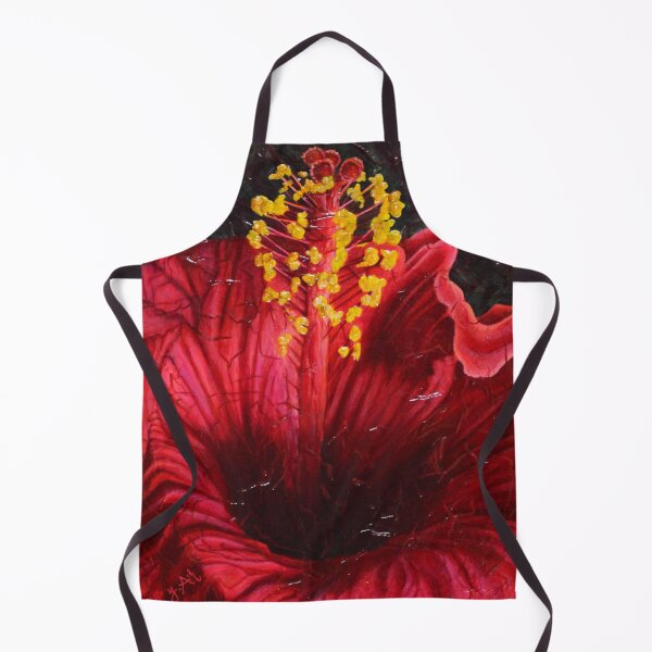 Item preview, Fiery red hibiscus designed and sold by Ginette Ash.