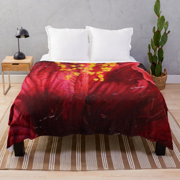 Item preview, Fiery red hibiscus designed and sold by Ginette Ash.