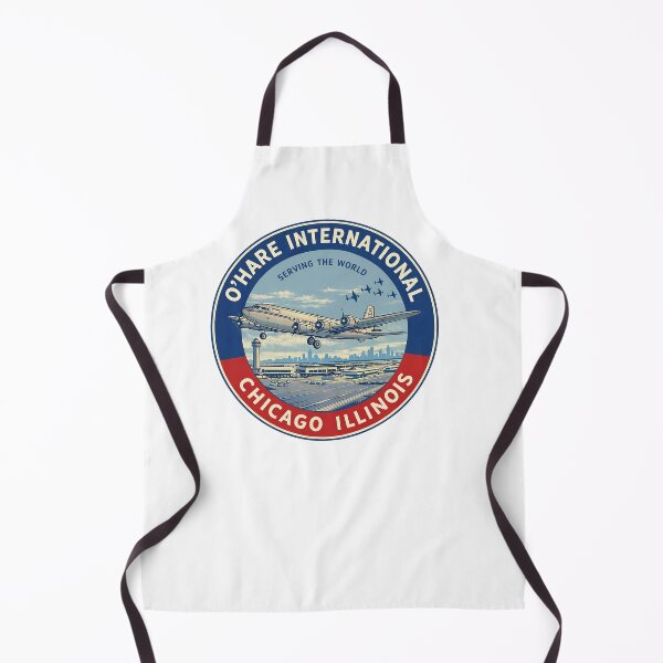 Item preview, Celebrate classic aviation with this vintage-style Chicago O’Hare International Airport sticker. designed and sold by PIXEL POP DESIGNS - Beyond the Norm!.