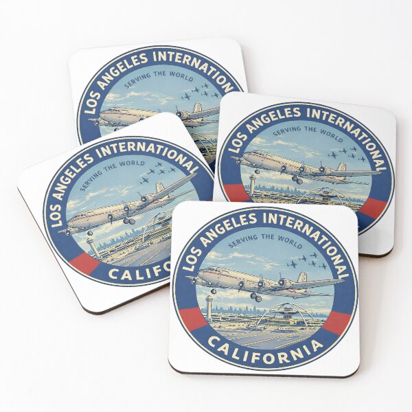 Item preview, Celebrate the golden age of air travel with this vintage-style Los Angeles International Airport (LAX) sticker. designed and sold by PIXEL POP DESIGNS - Beyond the Norm!.