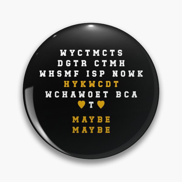 Item preview, WYCTMCTS ++ Maybe. Maybe. designed and sold by PoliteAdjacent.