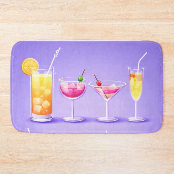 Item preview, Colorful Cocktail Drinks Vector Illustration Set designed and sold by ArtoryNest.