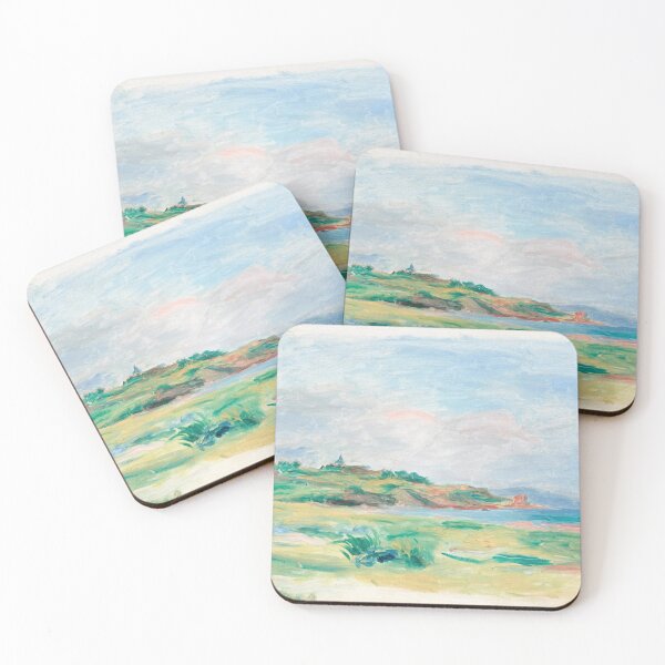 Item preview, Golfe Mer Falaises Vertes by Pierre-Auguste Renoir: Impressionist Coastal Poster designed and sold by artofuniverse.