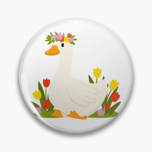 Item preview, Cottagecore Goose with Flower Crown - Cute Spring Garden Illustration designed and sold by AllaMashycheva.