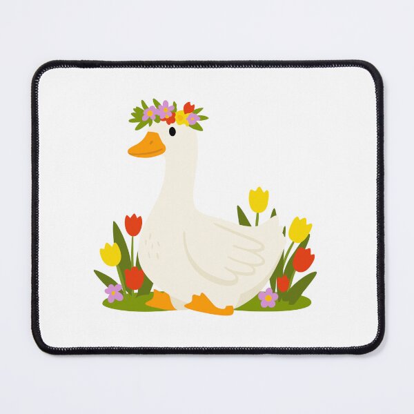 Item preview, Cottagecore Goose with Flower Crown - Cute Spring Garden Illustration designed and sold by AllaMashycheva.
