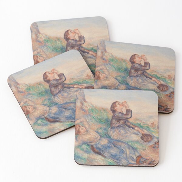 Item preview, Grape Gatherers Vendangeuses by Pierre-Auguste Renoir: Impressionist Countryside Poster designed and sold by artofuniverse.