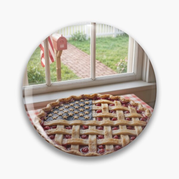 Item preview, American Flag Crust on a Cherry Pie  designed and sold by Maria Dryfhout.