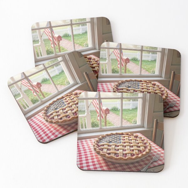 Item preview, American Flag Crust on a Cherry Pie  designed and sold by Maria Dryfhout.