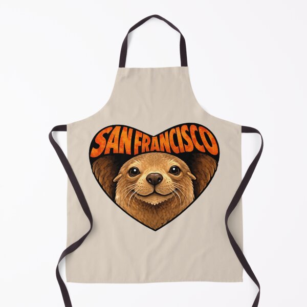 Item preview, San Francisco Sea Lion Heart Shape designed and sold by Myra365Art.