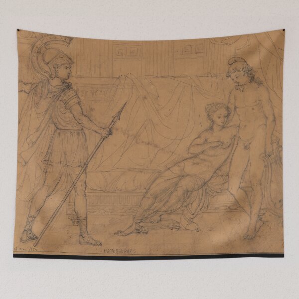 Item preview, Hector Et Paris by Pierre-Auguste Renoir: Classical Mythology Fine Art Poster designed and sold by artofuniverse.