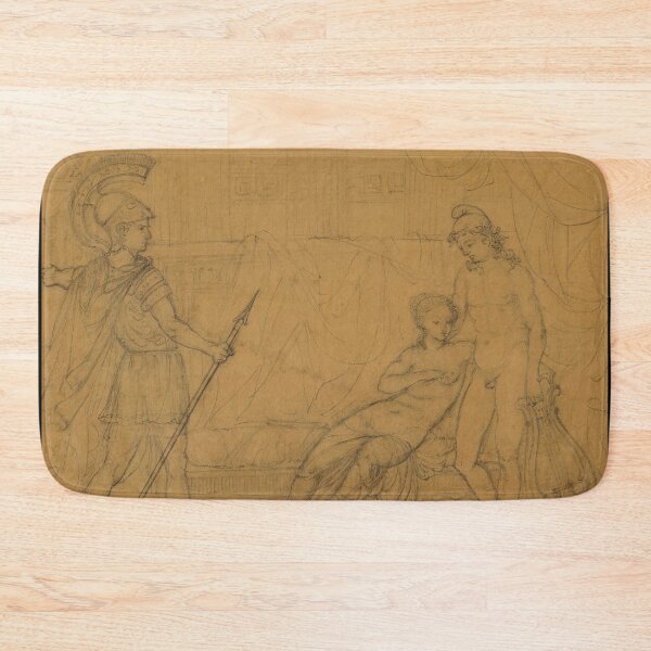 Item preview, Hector Et Paris by Pierre-Auguste Renoir: Classical Myth Drawing Poster designed and sold by artofuniverse.
