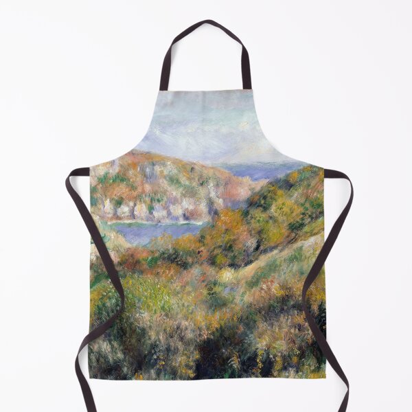 Item preview, Hills Around the Bay of Moulin Huet Guernsey by Pierre-Auguste Renoir: Sunlit Landscape Poster designed and sold by artofuniverse.