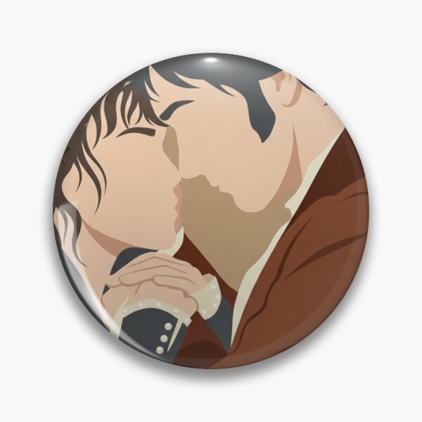 Item preview, Vintage Postage Stamp Style Pride and Prejudice Kiss Illustration for Jane Austen Fans Romantic Book Lover Gift designed and sold by CocoLuneDesigns.