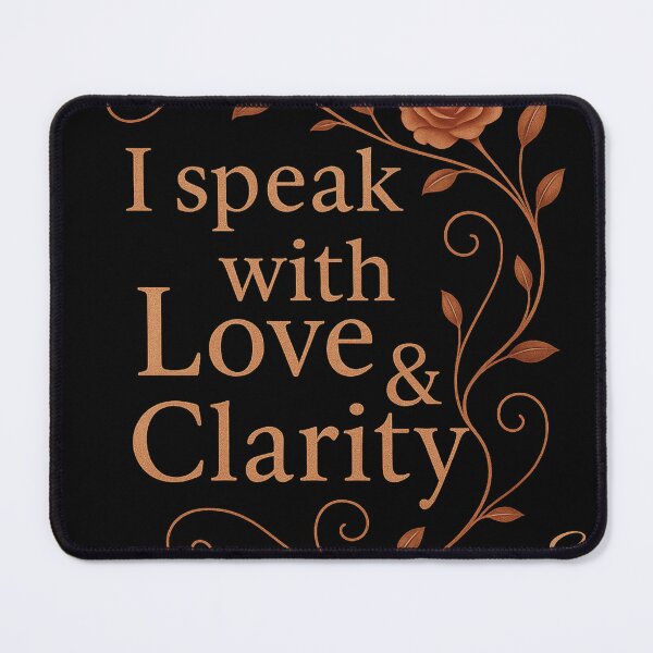 Item preview, I Speak with Love & Clarity | Positive Affirmation designed and sold by E. Loria Creations.