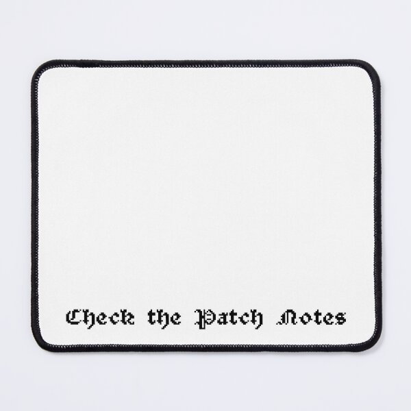 Item preview, Check The Patch Notes Gamer Pixel Art Quote designed and sold by bubblegoth.