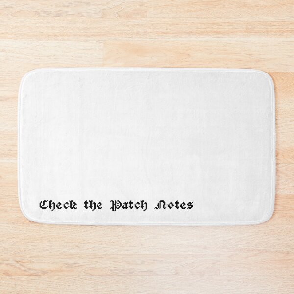 Item preview, Check The Patch Notes Gamer Pixel Art Quote designed and sold by bubblegoth.