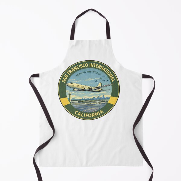 Item preview, Celebrate the spirit of aviation with this vintage-style San Francisco International Airport (SFO) sticker inspired by classic mid-century travel and airline emblems designed and sold by PIXEL POP DESIGNS - Beyond the Norm!.