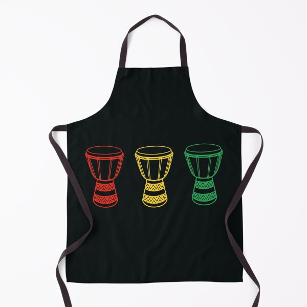 Item preview, African Djembe Drums | Pan-African Colors Red Gold Green designed and sold by MammothArt.