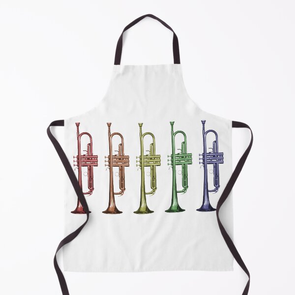 Item preview, Rainbow Trumpet Lineup Colorful Brass Instrument Musician Marching Band Design designed and sold by ValeriesGallery.