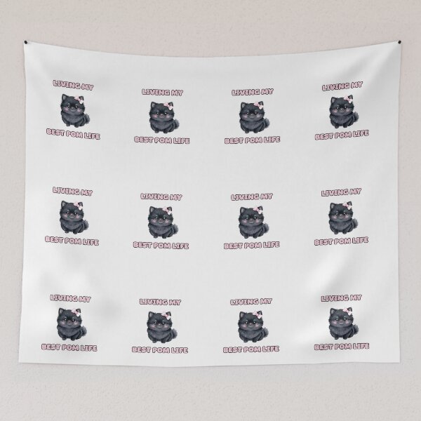 Item preview, Living My Best Pom Life Pomeranian Lover Design designed and sold by NatureUnleashed.