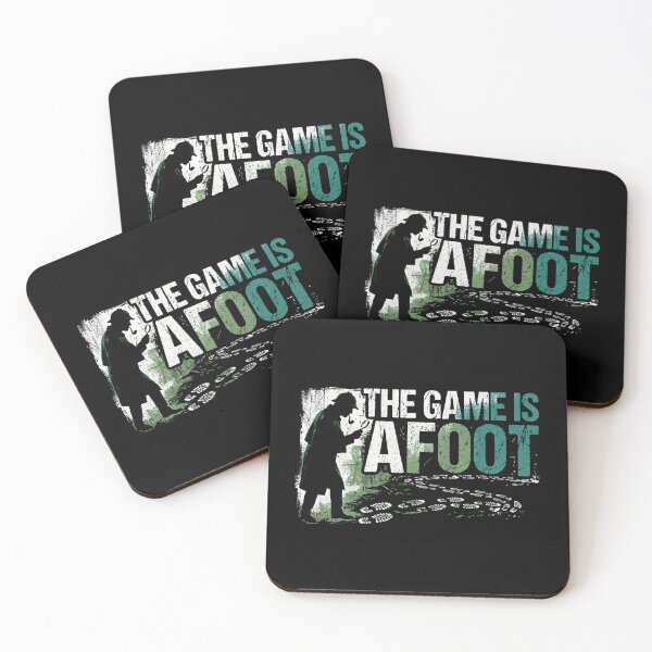 Item preview, The Game Is Afoot Sherlock Holmes Grunge Quote designed and sold by Fenay Designs.