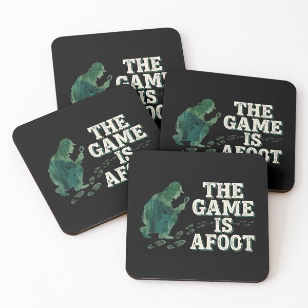 Item preview, The Game Is Afoot Sherlock Holmes Silhouette Art designed and sold by Fenay Designs.
