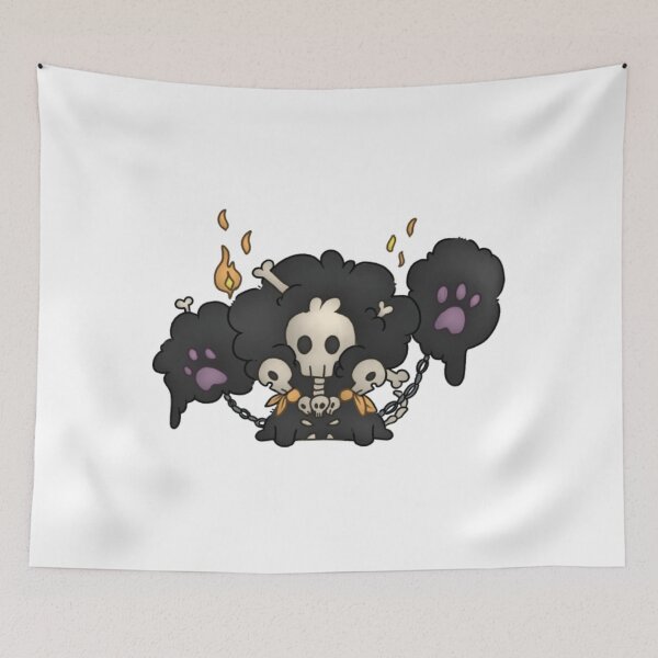 Item preview, Cute Chibi Three Headed Skeleton Afro Dog designed and sold by Revoleos.