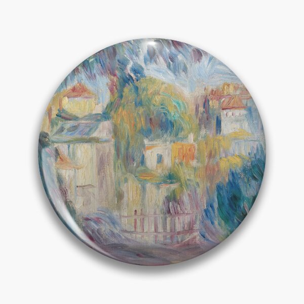 Item preview, Jardin a Montmartre by Pierre-Auguste Renoir: Impressionist Garden Fine Art Print designed and sold by artofuniverse.