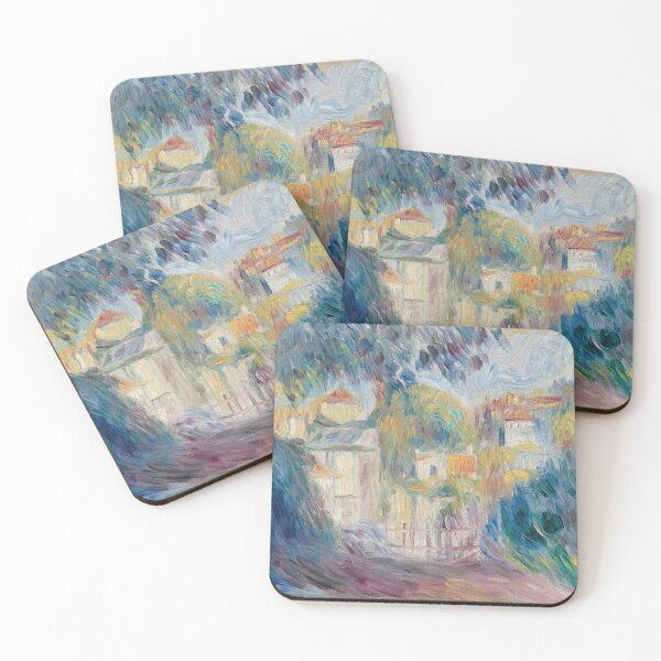 Item preview, Jardin a Montmartre by Pierre-Auguste Renoir: Impressionist Garden Fine Art Print designed and sold by artofuniverse.