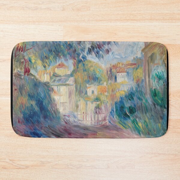 Item preview, Jardin a Montmartre by Pierre-Auguste Renoir: Impressionist Garden Fine Art Print designed and sold by artofuniverse.