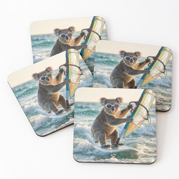 Item preview, Windsurfin' Koala Bear designed and sold by Tridentulus.