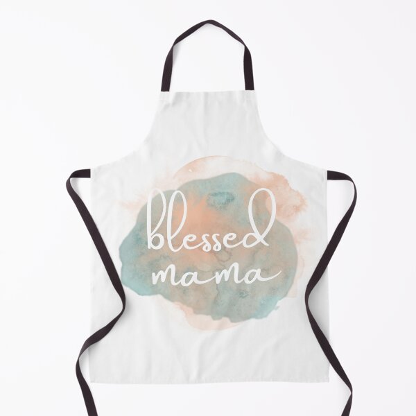 Item preview, Blessed Mama Watercolor Splash – Peach and Sage Aesthetic designed and sold by MSDesignHaus.