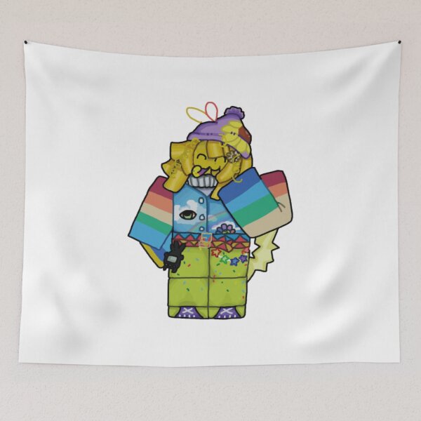 Item preview, Kidcore Rainbow Blocky Pixel Avatar Characte designed and sold by Revoleos.