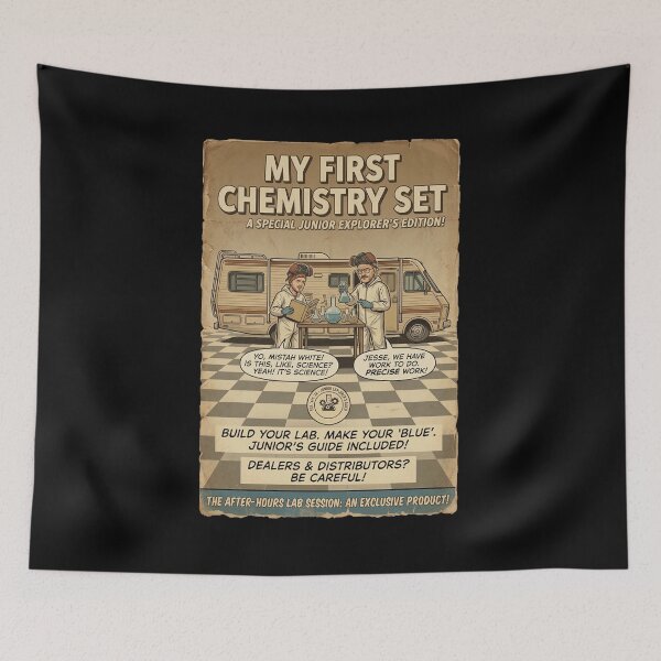 Item preview, Vintage Junior Explorer Chemistry Kit - Blue Science Poster designed and sold by ern vintage store.