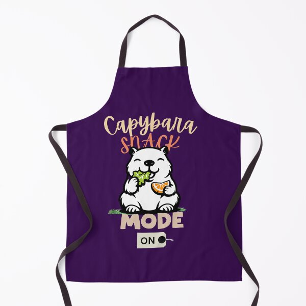Item preview, Capybara Snack Mode On– Cute Capybara Eating Lettuce & Orange Funny Food Meme Animal designed and sold by HOUSE OF TIST.