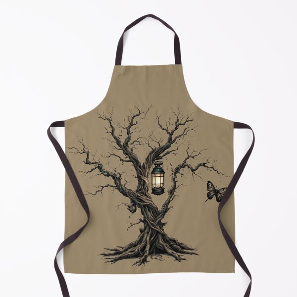 Item preview, Dark Enchanted Tree with Lantern / Mystical Forest Gothic Fantasy Art designed and sold by MorbidDreams.