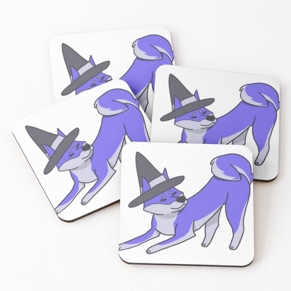 Item preview, Cute Magical Blue Shiba Inu Witch Dog designed and sold by Revoleos.