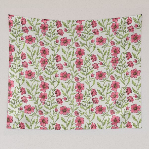 Item preview, Poppy Field: Elegant Rustic Floral Pattern designed and sold by Nekogobido.