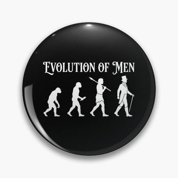 Item preview, White Silhouette Evolution Of Men Pride And Prejudice designed and sold by Fenay Designs.