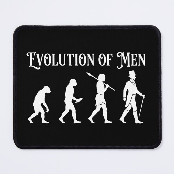 Item preview, White Silhouette Evolution Of Men Pride And Prejudice designed and sold by Fenay Designs.