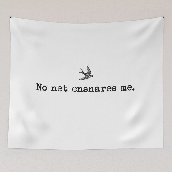 Item preview, No Net Ensnares Me Flying Bird Jane Eyre Quote designed and sold by Fenay Designs.