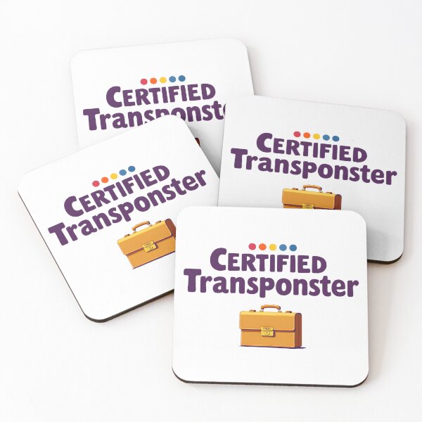 Item preview, Certified Transponster – FRIENDS Inspired Office Joke with Briefcase | Funny Pop‑Culture Sticker & Tee designed and sold by Nene's design.