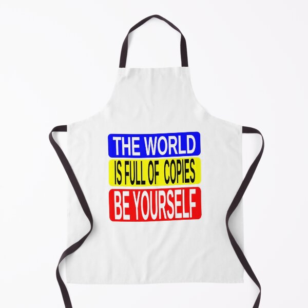 Item preview, "The World Is Full Of Copies - Be Yourself Motivational Typography". designed and sold by JR78.