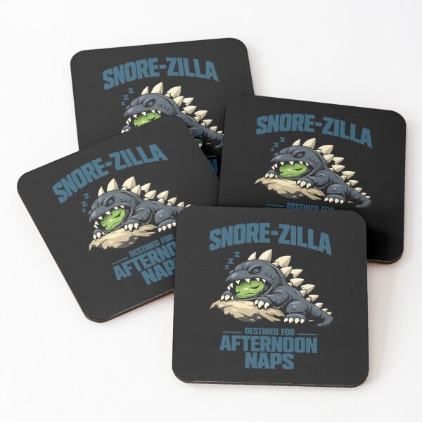 Item preview, Snore-zilla Cute Sleeping Kaiju Monster Lizard Destined for Afternoon Naps Funny Reptile Parody Art by Vivaan Studio designed and sold by Vivaan Studio.