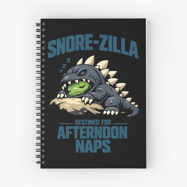 Item preview, Snore-zilla Cute Sleeping Kaiju Monster Lizard Destined for Afternoon Naps Funny Reptile Parody Art by Vivaan Studio designed and sold by Vivaan Studio.