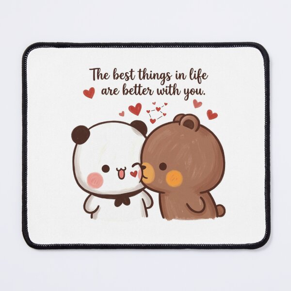 Item preview, Bubu Dudu Love Couple – The Best Things in Life Are Better With You Cute Romantic Sticker designed and sold by snaperos.